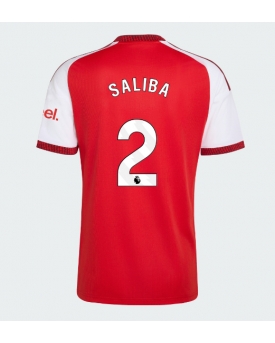 Arsenal William Saliba #2 Maglia Gara Casa Repliche 2026-27 Maniche Corte Arsenal William Saliba #2 Maglia Gara Casa Repliche 2026-27 Maniche Corte